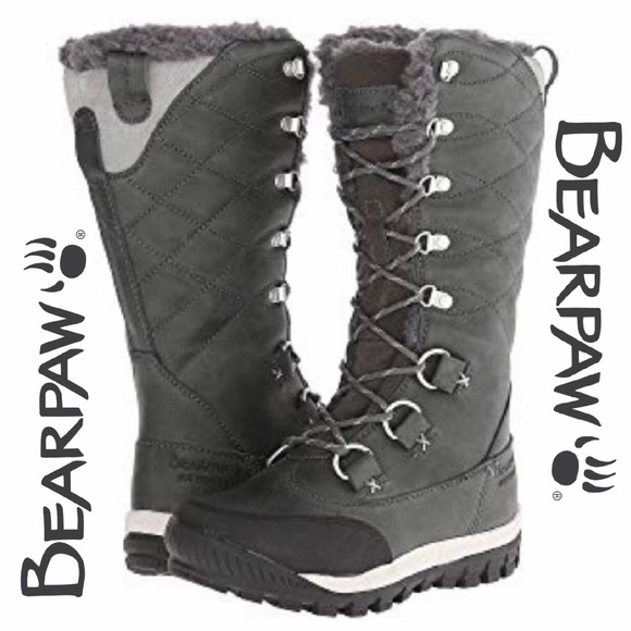 BearPaw Shoes - BearPaw Gray Isabella Waterproof Snow Boot 7